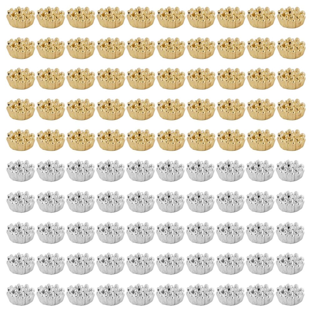 6585 100 Pack Metal Stamen Connectors Flower Pistil Blossom Shapes Charms